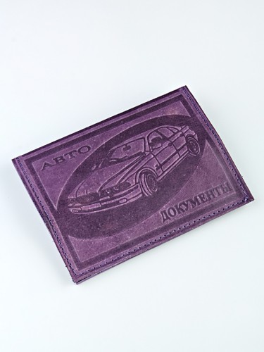 YW Обложка на автодокументы (КРС/нат. кожа) 