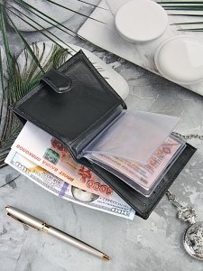 YG-062 Обложка на автодокументы+кошелек с кнопкой Barez 1360