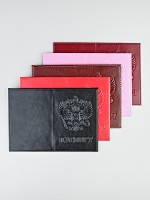 Обложка на паспорт гладкая (герб бол./эко-кожа)