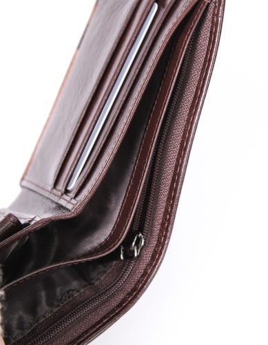 YK  Портмоне мужское HT 93-208-0611 (нат. кожа) 