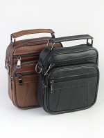 Сумка мужская "103" б/н (нат.кожа) 